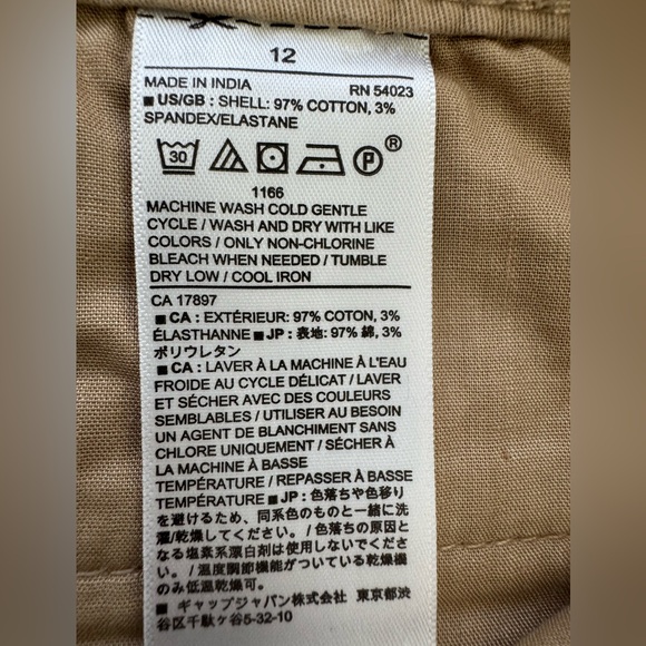 Banana Republic Beige Girlfriend Fit 5 Pocket Pants Size 12 - Picture 6 of 8